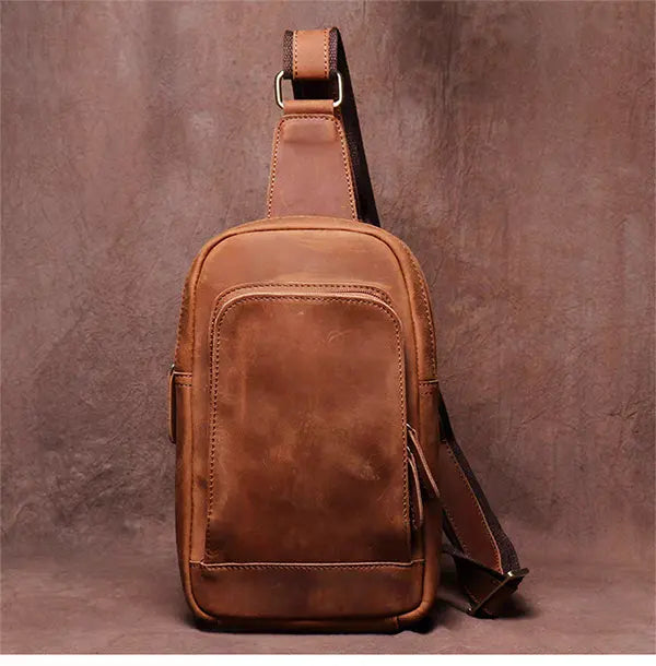 Erling Leather Sling Bag | Crossbody Leather Pack-4