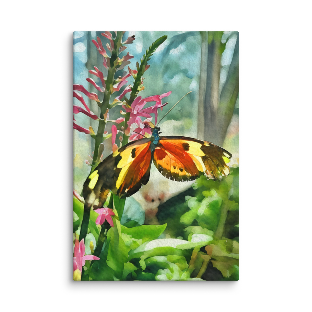 Butterfly Watercolor Canvas Print