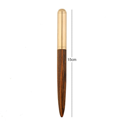 The Hemmingway | Handmade Wood and Brass Fountain Pen-10