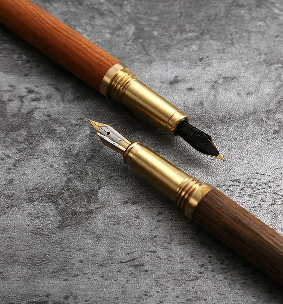 The Hemmingway | Handmade Wood and Brass Fountain Pen-19