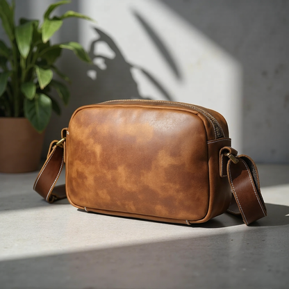 Soren Vintage Leather Crossbody Bag Sling | Versatile and Durable Leather Bag-1