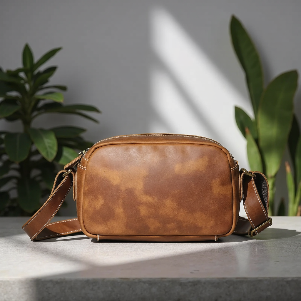 Soren Vintage Leather Crossbody Bag Sling | Versatile and Durable Leather Bag-2