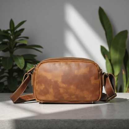 Soren Vintage Leather Crossbody Bag Sling | Versatile and Durable Leather Bag-2