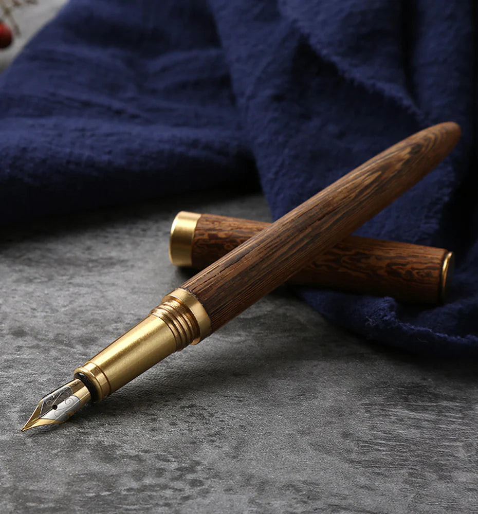 The Hemmingway | Handmade Wood and Brass Fountain Pen