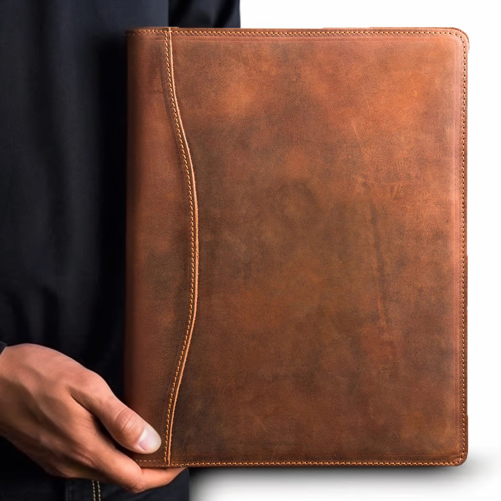 Falit Leather Folio | Handmade Leather Padfolio-3