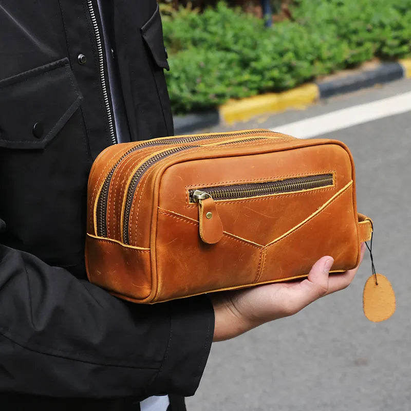 The Nomad Toiletry Bag | Genuine Leather Travel Toiletry Bag-0