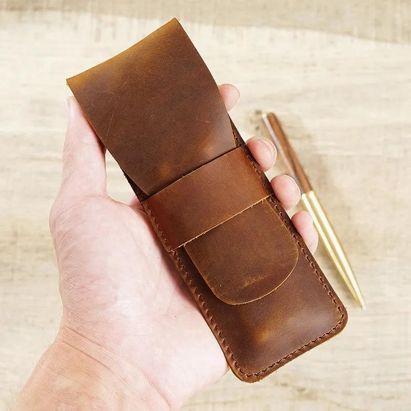 Paiman Leather Pen Holder | Handmade Leather Fountain Pen Pouch-5