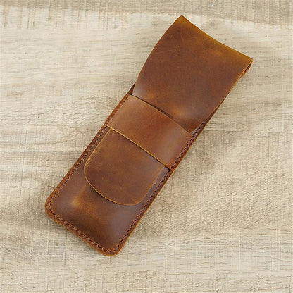 Paiman Leather Pen Holder | Handmade Leather Fountain Pen Pouch-6