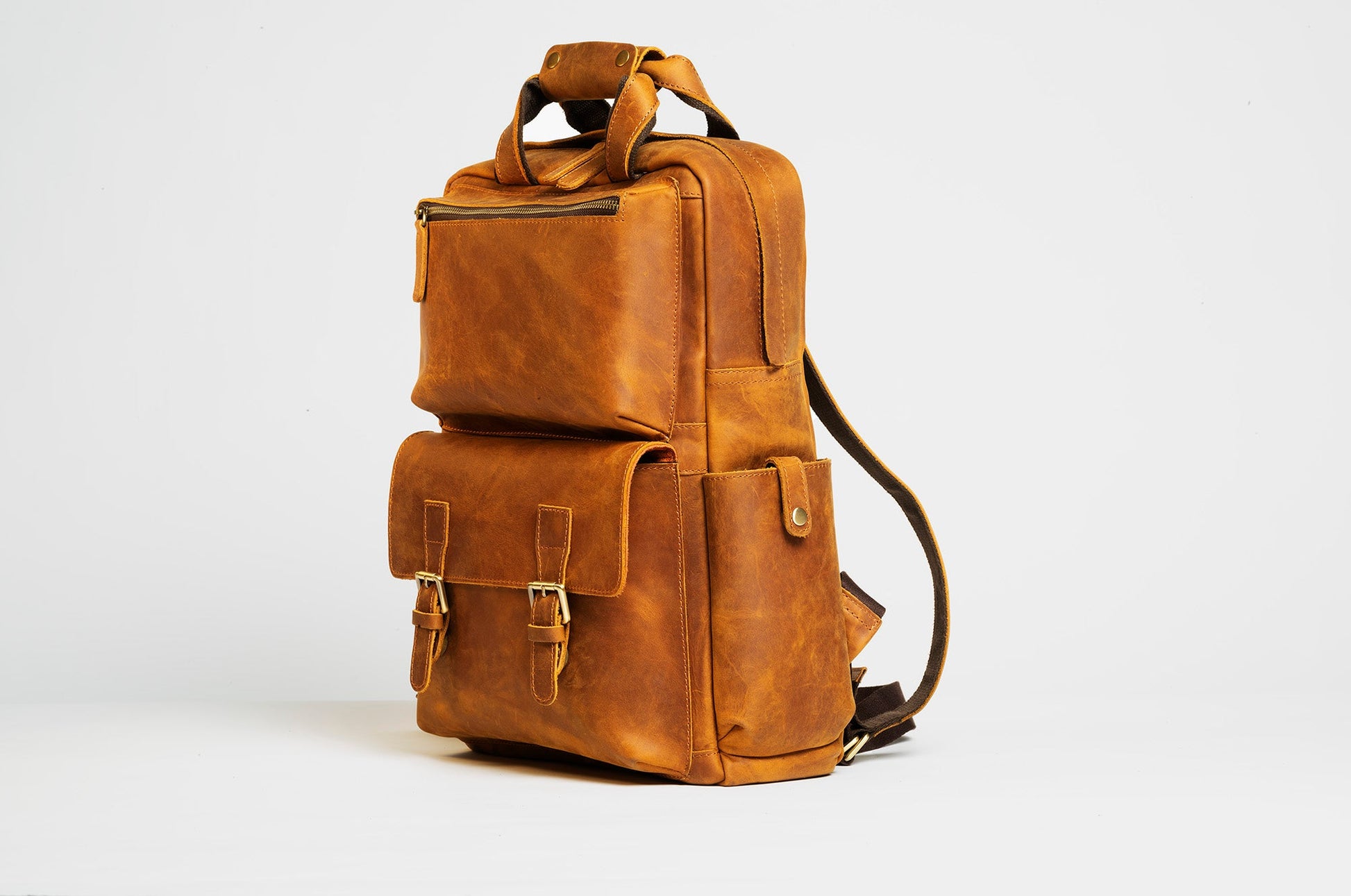 The MANN Bag | Large Capacity Leather Camera Backpack-5