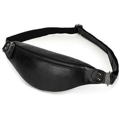 The Walcott Leather Waist Bag | Black Leather Fanny Pack-1