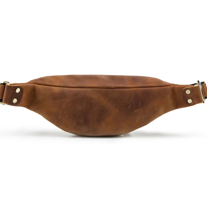 Wagner Leather Waist Bag | Full Grain Leather Fanny Pack-5