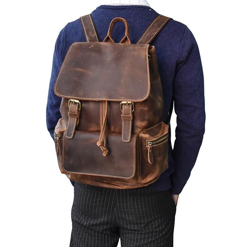 The Hagen Backpack | Vintage Leather Backpack